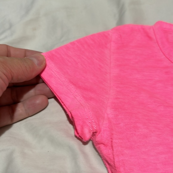 Sparkle by Stoopher 5/6 hot pink high low hemline short sleeve rabbit bling t - Picture 2 of 8